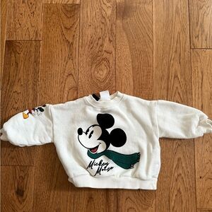 Zara kids Disney Mickey Mouse Sweatshirt, 2 years